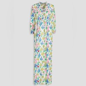 DVF Diane Von Furstenberg Layla Floral Maxi Dress Sz Med